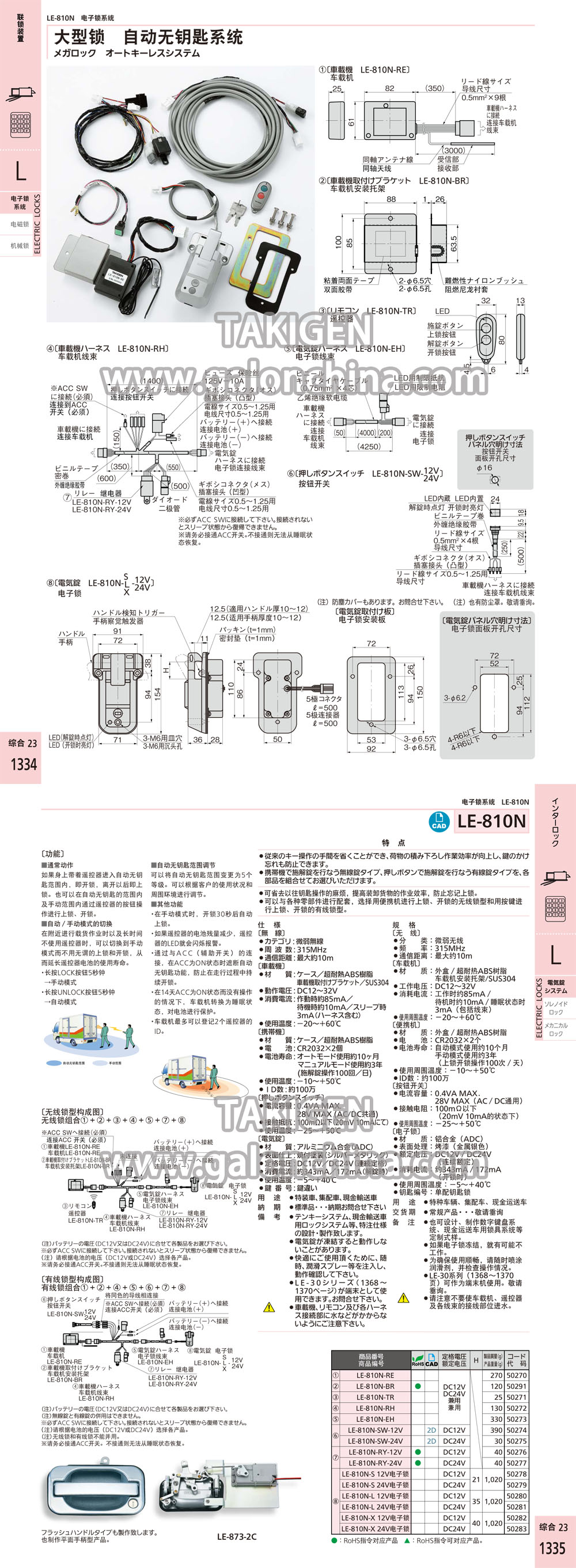 takigen LE-810N-BR